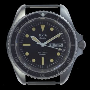 ELVIA Day/Date militares reloj de buceo Reloj with cristal de zafiro and – NATO strap