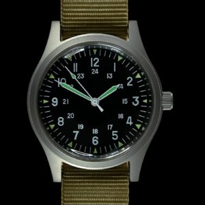 GG-W-113 U.S 1960s Pattern Automático 100m/330ft resistente al agua – Blanco