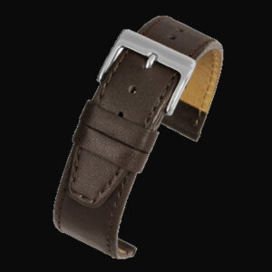 18mm High Quality Brown Calf Leather Reloj Strap with Soft Nubuck