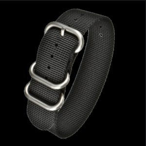 22mm Black Zulu Pattern Nylon Militar Reloj Strap