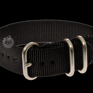 18mm Black Zulu Nylon Militar Reloj Strap