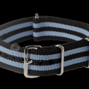 18mm «Blue and Black» NATO Militar Reloj Strap