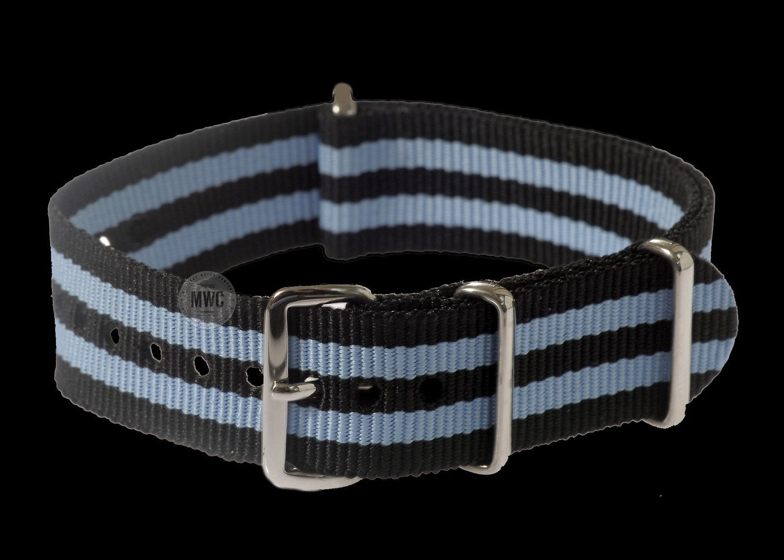 18mm «Blue and Black» NATO Militar Reloj Strap