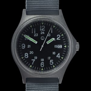 G10 100m resistente al agua Militar Reloj with 12/24 hour dial in – Stalen armband