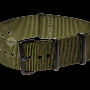 22mm Olive NATO Militar Reloj Strap with Covert Non Reflective
