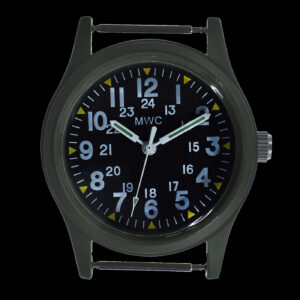 Classic 1960s/70s US Pattern Olive Drab Vietnam Reloj on Olive – Verde