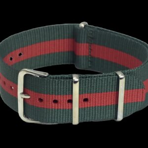 22mm Green and Red NATO Militar Reloj Strap