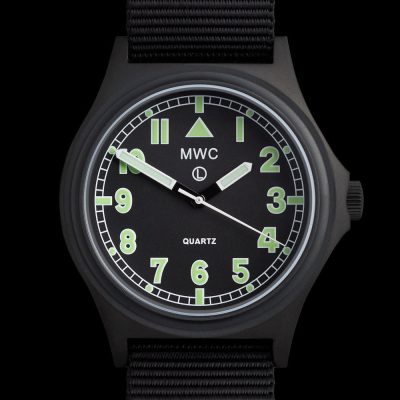 MWC G10 100m / 330ft resistente al agua Search and Rescue (SAR) negro PVD – NATO strap