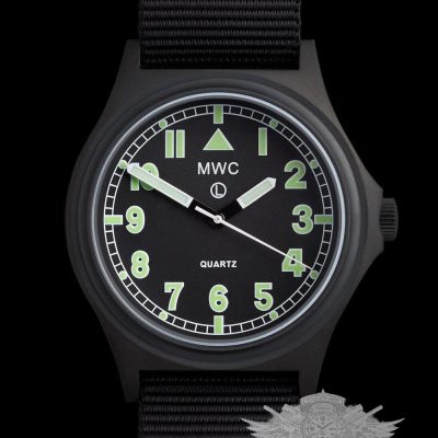 MWC G10 100m / 330ft resistente al agua Search and Rescue (SAR) negro PVD – NATO strap