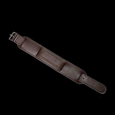 Brown 1950s Pattern 20mm Leather Militar Reloj Strap with