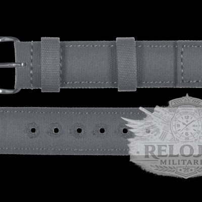 2 Piece Retro Pattern 18mm Canvas Militar Reloj Strap in Admiralty