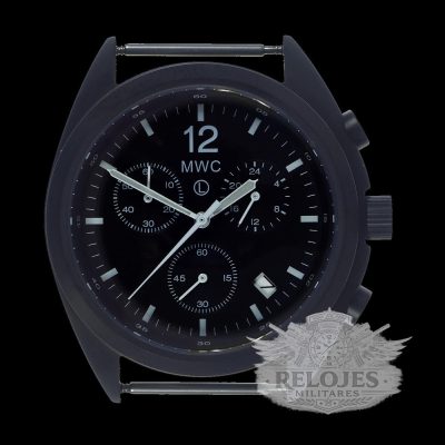 MWC Mechanical/Quartz Hybrid NATO Pattern Militar Pilots Chronograph – Negro