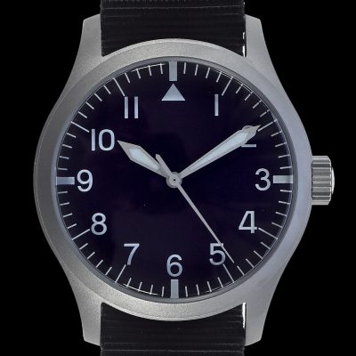 MWC 100m resistente al agua Retro Pattern General Service Reloj with – NATO strap