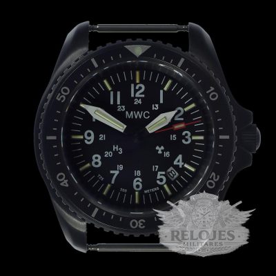 MWC Automático negro PVD militares reloj de buceo Reloj – Tritium / – NATO strap