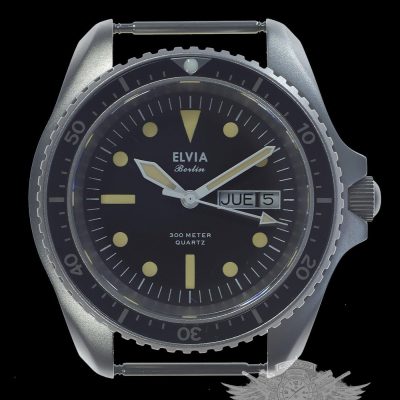 ELVIA Day/Date militares reloj de buceo Reloj with cristal de zafiro and – NATO strap