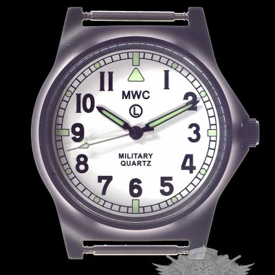 MWC G10 LM zonder datum roestvrij staal Militar Reloj with White – Grijs