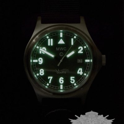 MWC G10 100m / 330ft resistente al agua negro PVD Steel Militar Reloj – NATO strap