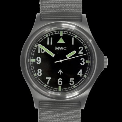 MWC 100m G10 resistente al agua General Service Reloj, Sweep Second – Negro