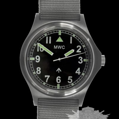MWC 100m G10 resistente al agua General Service Reloj, Sweep Second – Negro