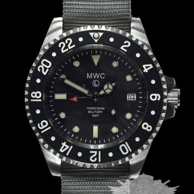 MWC roestvrij staal GMT (Dual Time Zone) Militar Reloj with – NATO strap
