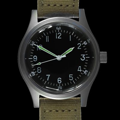 A-11 1940s WOII Pattern Automático 100m/330ft resistente al agua – Blanco