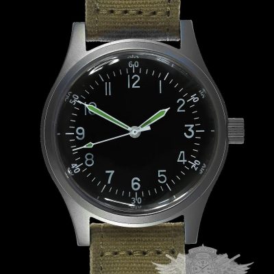 A-11 1940s WOII Pattern Automático 100m/330ft resistente al agua – Blanco