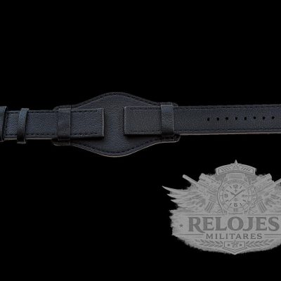 22mm German «Luftwaffe / Bund” Aviators Leather Militar Reloj Strap