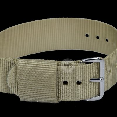 18mm Amerikaans Pattern «Kaki» Militar Reloj Strap