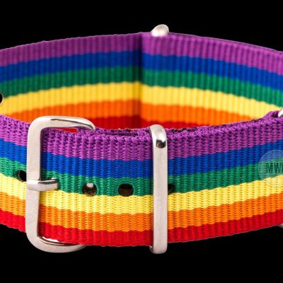 18mm LGBT Rainbow NATO Militar Reloj Strap