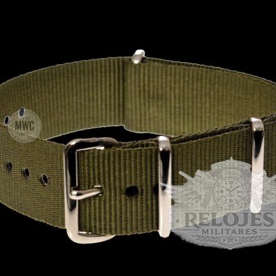24mm Olive NATO Militar Reloj Strap