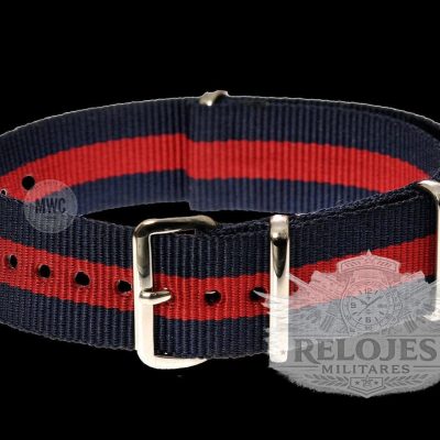 22mm Red and Navy NATO Militar Reloj Strap