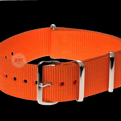 20mm Orange «High Visibility» SAR NATO Militar Reloj Strap