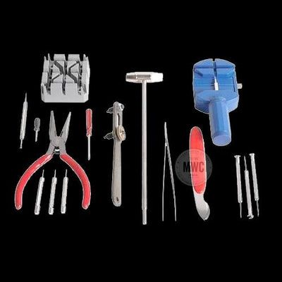 16 Piece Clock And Reloj Repair Kit
