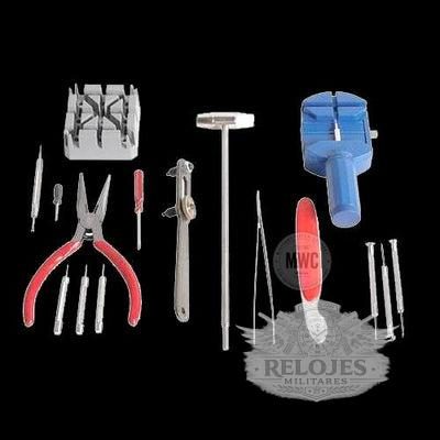 16 Piece Clock And Reloj Repair Kit
