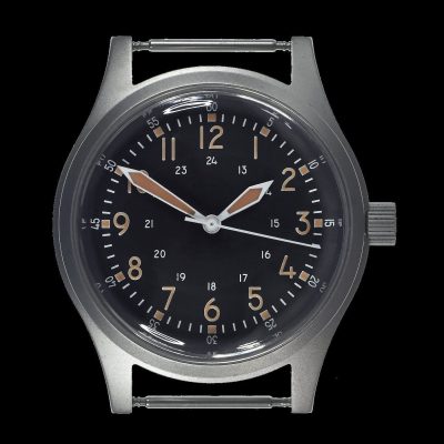 A-17 U.S 1950s Korean War Pattern Militar Reloj with plexiglás and