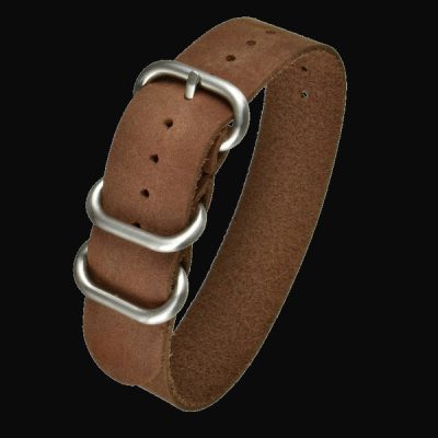 20mm Brown Calf Leather Zulu Militar Reloj Strap – Authen