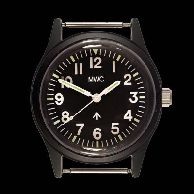 MWC Classic 1960s/70s Matt Black European Pattern Militar Reloj