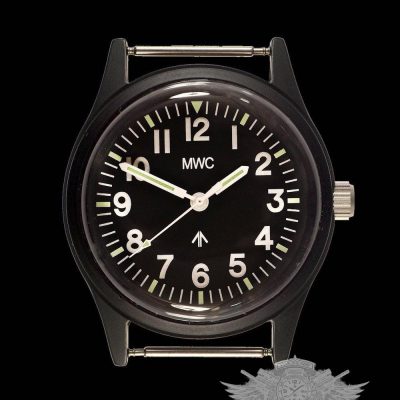 MWC Classic 1960s/70s Matt Black European Pattern Militar Reloj