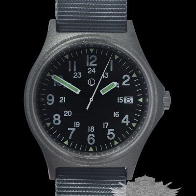 G10 100m resistente al agua Militar Reloj with 12/24 hour dial in – Stalen armband