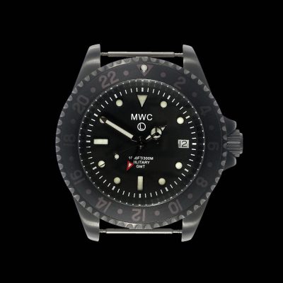 MWC GMT (Dual Time Zone) PVD Militar Reloj on Matching Steel