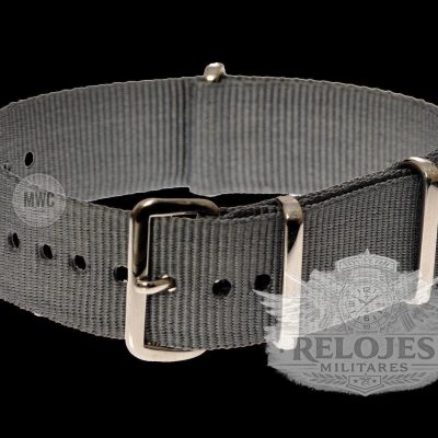 20mm Grey NATO Militar Militar Reloj Strap