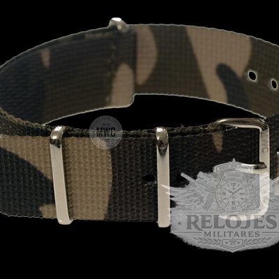 20mm Multirole Camouflage NATO Militar Reloj Strap