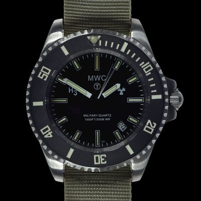 MWC 300m roestvrij staal Quartz militares reloj de buceo Reloj with – Stalen armband