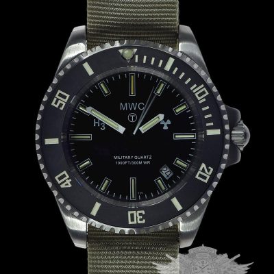 MWC 300m roestvrij staal Quartz militares reloj de buceo Reloj with – Stalen armband