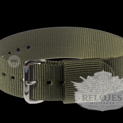 20mm Amerikaans Pattern Olive Green Militar Reloj Strap