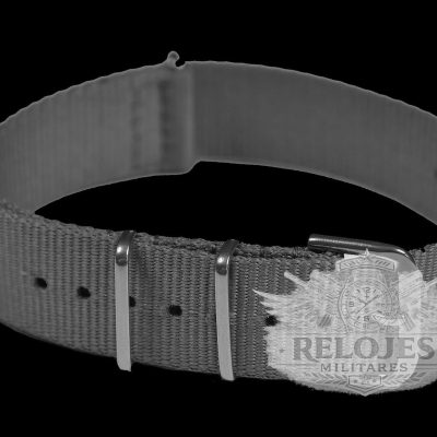 18mm Dark Grey NATO Militar Reloj Strap in Ballistic Nylon with