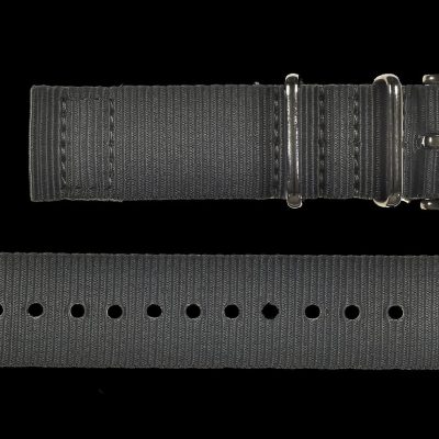 2 Piece 20mm Grey NATO Militar Reloj Strap in Ballistic Nylon with – Grijs