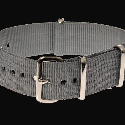 24mm Grey NATO Militar Reloj Strap