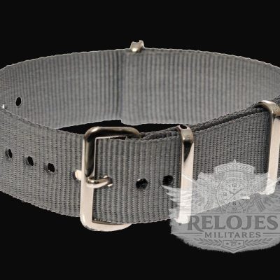 24mm Grey NATO Militar Reloj Strap