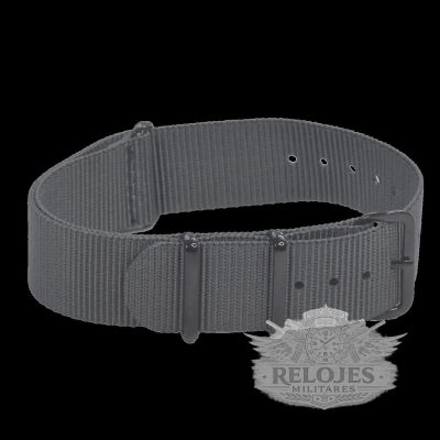 20mm Admiralty Grey NATO Reloj Strap with PVD Black Covert Buckles